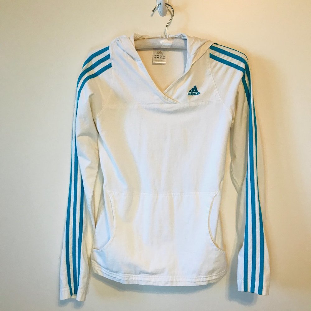 Adidas Long Sleeve Hoodie With Front Pockets